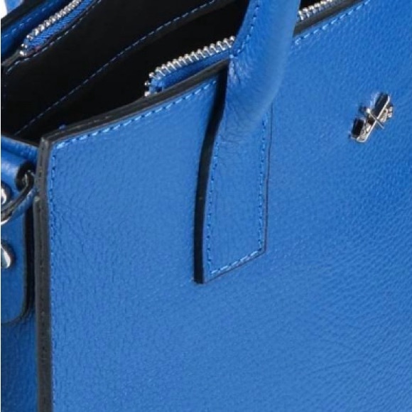 AB ASIA BELLUCCI Made in Italy 🇮🇹 NWT Blue Structured Women's Handbag - Picture 3 of 9